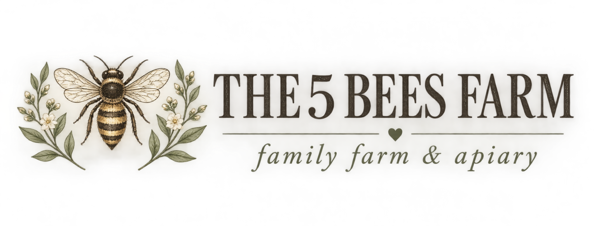The 5 Bees Farm Logo